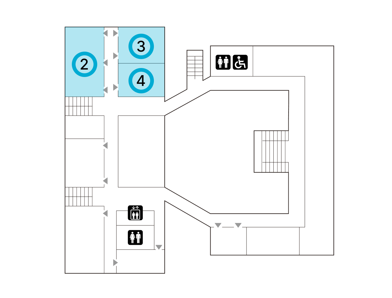 工学部2号館 3F フロアマップ